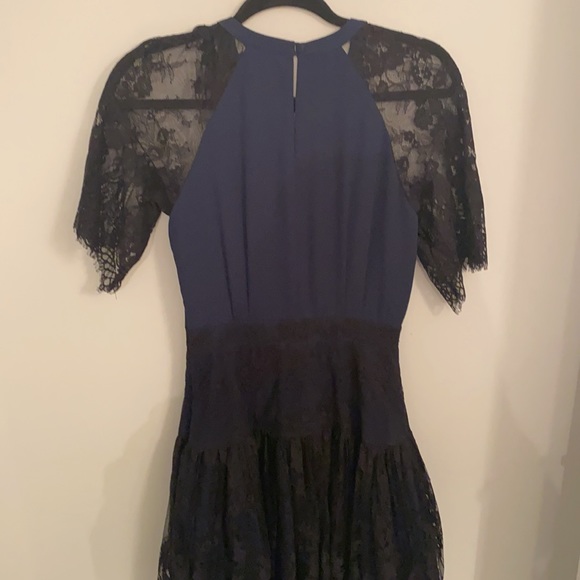 Temperley London layered blue laced dress - Picture 5 of 7